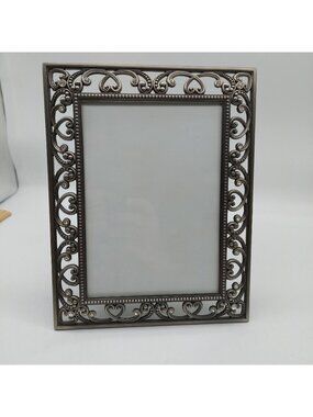 Green Tree Galley Picture Frame 8X6" Pewter Rhinestones Picture Pics 5” x 7”